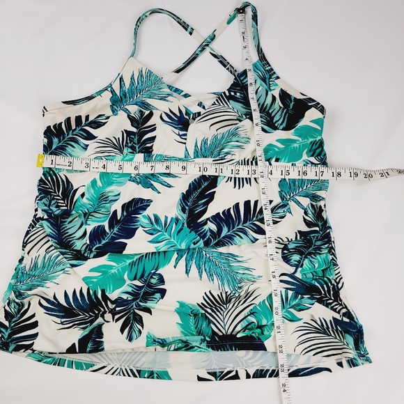 Womens Size XL Tankini Multicolor Adjustable Swimming Bathing Suit Tank Top - Picture 6 of 6